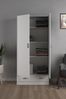 Spell Kleiderschrank Garderobe 2 trg. Schublade weiß Schlafzimmer Schrank Möbel Bild 2