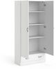 Spell Kleiderschrank Garderobe 2 trg. Schublade weiß Schlafzimmer Schrank Möbel Bild 5