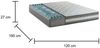 Dmora Mariasole-Doppelmatratze, Memory Foam- und Gel-Matratze mit 9 differenzierten Zonen, 100 % Made in Italy, milbenhemmend und hypoallergen, 120 x 190 x 27 cm Bild 3