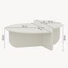 Couchtisch Tondesdaslo mit doppelter Tischplatte 90x90x35 cm Weiß [en. casa] Bild 2