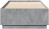 vidaXL Bettgestell Betongrau 90x200 cm Holzwerkstoff 3209726 Bild 4