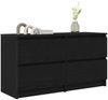 vidaXL TV-Schrank Schwarz 100x35x54 cm Holzwerkstoff 861797 Bild 4