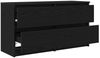 vidaXL TV-Schrank Schwarz 100x35x54 cm Holzwerkstoff 861797 Bild 5