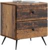 vidaXL Nachttisch 2 pcs Altholz 43 x 34,5 x 47,5 cm Holzwerkstoff 895462 Bild 2
