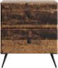 vidaXL Nachttisch 2 pcs Altholz 43 x 34,5 x 47,5 cm Holzwerkstoff 895462 Bild 5