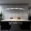 20W LED Hängeleuchte, Glasplatte gebogen, satiniert Bild 2
