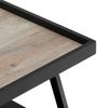 Moderner Couchtisch CUDA 70x70 cm Altholz-Look schwarzes Metallgestell Bild 4