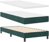 vidaXL Boxspringbett mit Kopfteil Dunkelgrün 200 x 90 cm Samt 3341399 Bild 4