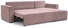 Ecksofa Schlafsofa inkl. Sessel WALDO Stoff Poso Altrosa Ottomane Rechts Bild 4