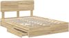 vidaXL Aufbewahrungsbett Sonoma-Eiche 140 x 200 cm Holzwerkstoff 3412271 Bild 5