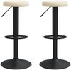 vidaXL Barhocker 2 Stk. Creme Samt 333142 Bild 2