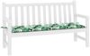 vidaXL Bankpolster Oxford-Stoff Blattmuster 150 x 50 x 3 cm 361154 Bild 3
