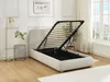 Vente-unique - VANARI Bett Stoff Beige - B 214 cm x H 95 cm x L 111 cm Bild 2