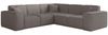 Ecksofa Designersofa CELES PREMIUM in Stoff Scala Taupe Seite Universal Bild 2