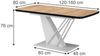 Esstisch Fenaro Goldkraft Eiche/Weiß 120-160 x 80 cm ausziehbar Vicco Bild 2