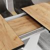 Esstisch Fenaro Goldkraft Eiche/Weiß 120-160 x 80 cm ausziehbar Vicco Bild 4