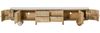 TV-Board Mango 240x40x50 natur lackiert / Marmor weiß FLORENZ #103 Bild 2