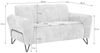 Beautysofa Sofa mit Metallbeine in schwarzer VOLARE, 2-Sitzer, viele Farbvarianten, ohne Schlaffunktion Bild 2