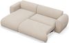 Selsey 'Emia' Ecksofa mit pflegeleichtem Chenillebezug und Schlaffunktion, Creme, links Bild 4