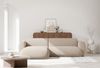 Selsey 'Emia' Ecksofa mit pflegeleichtem Chenillebezug und Schlaffunktion, Creme, links Bild 2