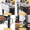 TLGREEN Grillablagetisch Edelstahl Grillwagen 3 Etagen, Grilltisch Outdoor (Garten Trolley Küchenwagen Korrosionsbeständig), BBQ Beistelltisch Beistellwagen Außenbereich Bild 3