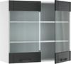 Küchenglasschrank Fame-Line Anthrazit Landhaus 80 cm Vicco Bild 4
