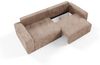 Sofa 3-Sitzer mit Schlaffunktion NATALIA in Stoff Tilia Beige Bild 3
