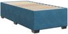 vidaXL Boxspringbett mit Matratze Blau 90x200 cm Samt 3290826 Bild 5