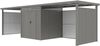 Metall Gerätehaus Style 4,45 m² Spar-Set 4 Alu Grau Bild 5