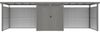 Metall Gerätehaus Style 4,45 m² Spar-Set 4 Alu Grau Bild 3
