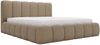 GRAINGOLD Cloud Bett 200x200, Polsterbett mit Bettkasten, Bouclé-Stoff, mit Kopfteil, Braun Bild 2