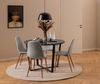 Esszimmerstuhl >Celia< (4er-Set) in Grau, Stoff - 44x86x54cm (BxHxT) Bild 3