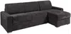 Vente-unique - CALITO Sofa SamtStoff Grau - B 223 cm152 cm x H 93 cm x L 298 cm Bild 2