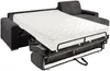 Vente-unique - CALITO Sofa SamtStoff Grau - B 223 cm152 cm x H 93 cm x L 298 cm Bild 4