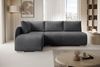 Ecksofa Klein, Sofa mit Schlaffunktion, Couch L-Form, Links Sofa, Cord-Stoff, 203 x 82 x 125 cm, Dunkelgrau Bild 3