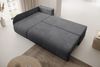 Ecksofa Klein, Sofa mit Schlaffunktion, Couch L-Form, Links Sofa, Cord-Stoff, 203 x 82 x 125 cm, Dunkelgrau Bild 5