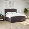 vidaXL Boxspringbett mit Matratze Dunkelbraun 180x200 cm Stoff 3294057 Bild 5
