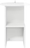vidaXL Beistelltisch Hochglanz Weiß Ø 39,5 x 55 cm Holzwerkstoff 8001041 Bild 4