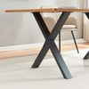 Tischgestell 2er Set Greith 72x59cm Schwarz [en. casa] Bild 3