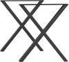 Tischgestell 2er Set Greith 72x59cm Schwarz [en. casa] Bild 2