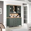 Wohnzimmer-Set >Stanton< in Tannengrün/Eiche aus Holzwerkstoff Bild 2