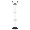 vidaXL Garderobenständer mit Schirmhalter Schwarz 180 cm Eisen 377101 Bild 4