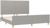 vidaXL Polsterbett mit hohem Kopfteil Stoff Hellgrau 180x200 cm Bild 4