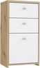 FORTE Best Chest Kommode, Holzwerkstoff, Braun/Weiß, 40,3 x 77,3 x 29,6 cm Bild 2