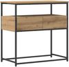 Konsolentisch, Beistelltisch, Konsole Artisan-Eiche 75 x 40 x 75 cm Holzwerkstoff Bild 2