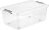 keeeper Aufbewahrungsbox Clipbox Leo (Set 4 St) 37 L, 59 x 38 x 24 cm (Set, 4 St), Schanierclips, Doppelöffnung, 90° drehbare Räder, fixierbarer Deckel Bild 2