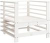 vidaXL 7-tlg. Garten-Lounge-Set Weiß Massivholz Kiefer 3186264 Bild 5