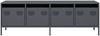 TV-Schrank, Lowboard TV Anthrazit 135x39x43,5 cm Kaltgewalzter Stahl d6471e Bild 4