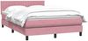 vidaXL Boxspringbett mit Matratze Rosa 140x210 cm Samt 3316406 Bild 4