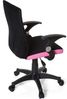 hjh OFFICE 670450 Kinderschreibtischstuhl KIDDY PRO AL Stoff Schwarz/Pink ergonomischer Kinderdrehstuhl Bürostuhl höhenverstellbar Bild 5